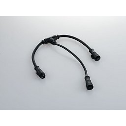 Obrázek pro produkt Příslušenství – propojovací kabel ve tvaru T, 1 zástrčka/maschio + 2 zásuvky/femmine, délky 40 cm + 20 cm - FANEUROPE