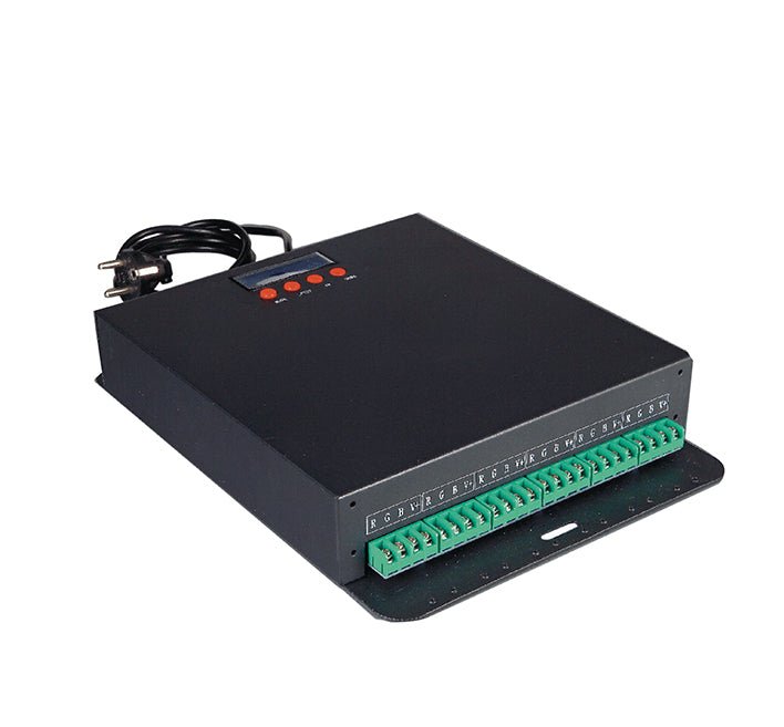 FAN CONTROLLER-CTR-RGB12 Ovladač LED DMX512 RGB, vstup AC 230 V, výstup DC 12 V, 300 W, 6 kanálů RGB (50 W) - FANEUROPE