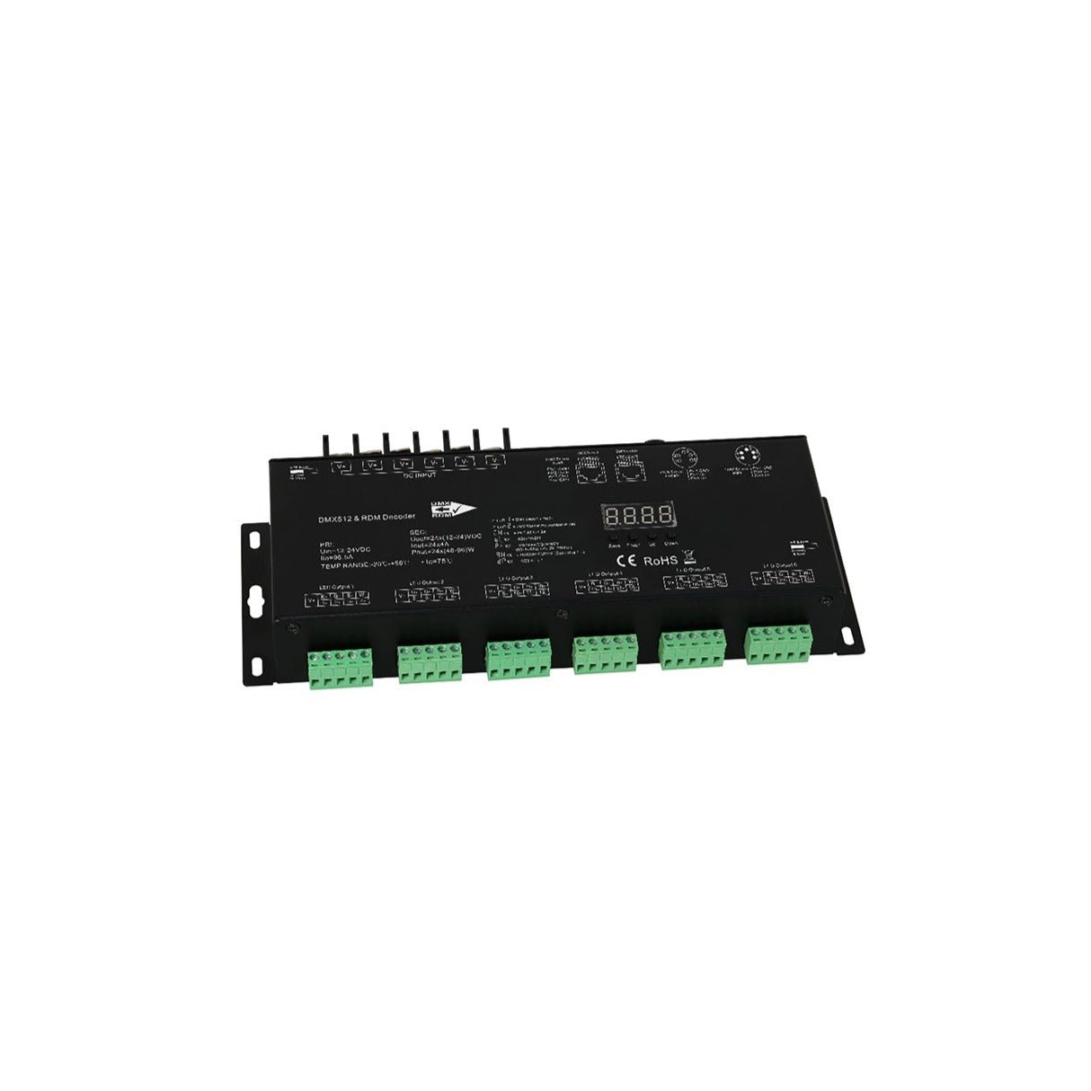 FAN CONTROLLER-DMX-24 Příslušenství – ovladač DMX, 24 kanálů, konstantní napětí 4 A, DC 12/24 V, 24 x (48–96 W) - FANEUROPE