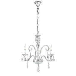 Obrázek pro produkt Závěsné svítidlo Cristallo, průhledné, 3 x E14, 66 x 135 cm - FANEUROPE
