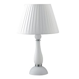 Obrázek pro produkt Stolní lampa Lume Alfiere, bílé/chrom, 1 x E14, 32 x 54 cm - FANEUROPE