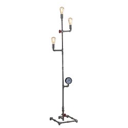 Obrázek pro produkt Stojací lampa Piantana Amarcord, pozinkovaná, 3 x E27, 31 x 159 cm - FANEUROPE
