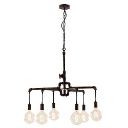 Obrázek pro produkt Závěsné svítidlo Amarcord, rezavé, 6 x E27, 71 x 146 cm - FANEUROPE