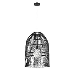 Obrázek pro produkt Závěsné svítidlo Ancella, černé, 1 x E27, 40 x 212,5 cm - FANEUROPE