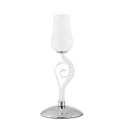 Obrázek pro produkt Stolní lampa Lume Angel, bílé/chrom, 1 x E14, 18 x 43 cm - FANEUROPE