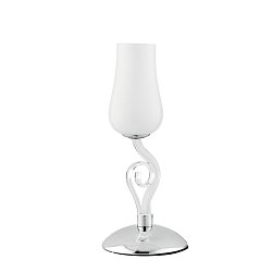 Obrázek pro produkt Stolní lampa Lumetto Angel, bílé/chrom, 1 x E14, 15 x 34 cm - FANEUROPE