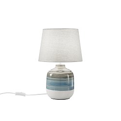 Obrázek pro produkt Stolní lampa Lume Apache, šedá/modrá, 1 x E27, 25 x 39 cm - FANEUROPE