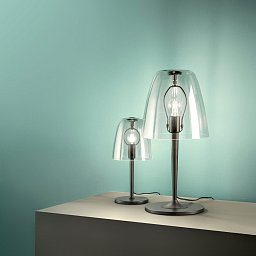 Obrázek pro produkt Stolní lampa Lumetto Ares, průhledné, 1 x E14, 18 x 36 cm - FANEUROPE