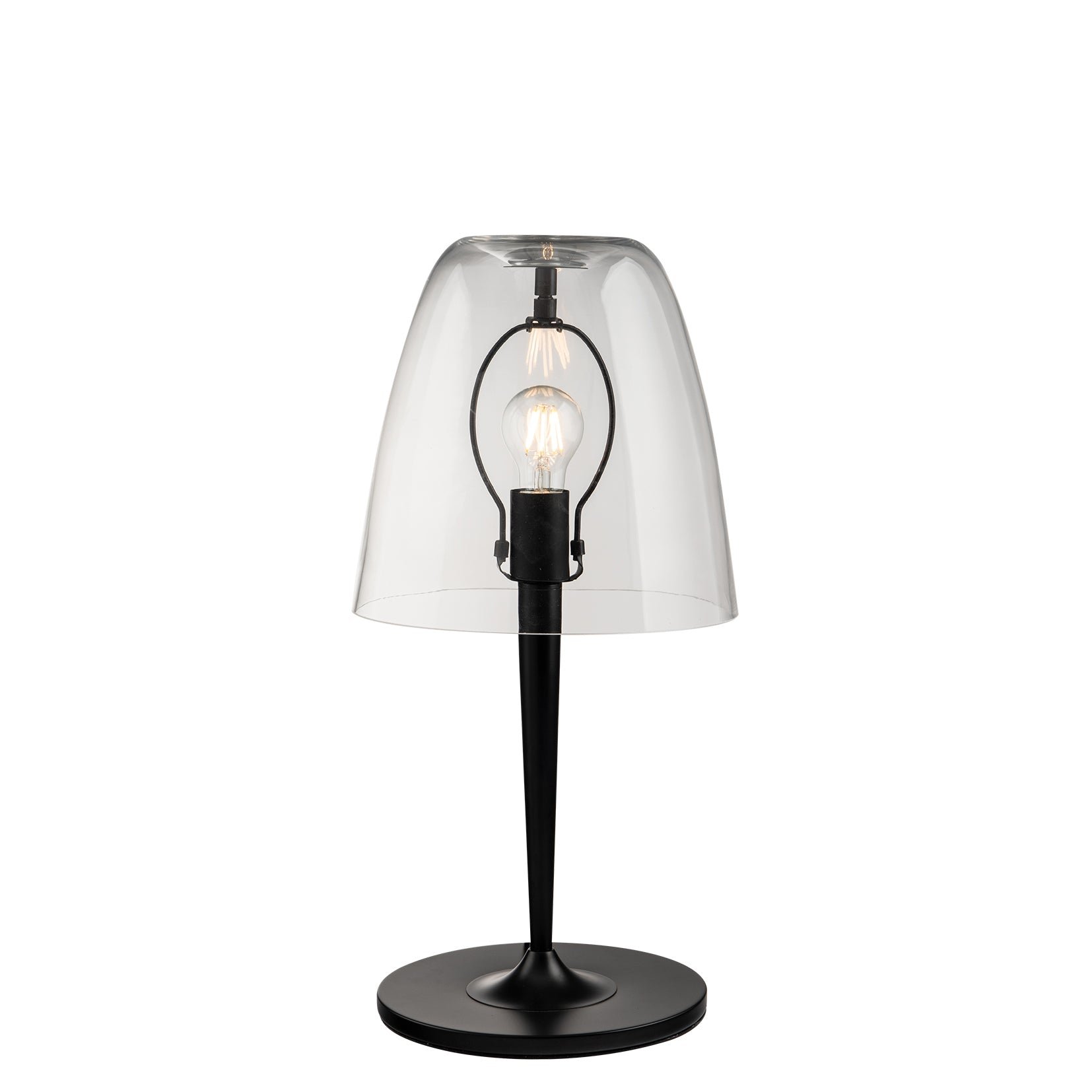FAN I-ARES-LG1-TR Stolní lampa Lume Ares, průhledné, 1 x E27, 28 x 56 cm - FANEUROPE