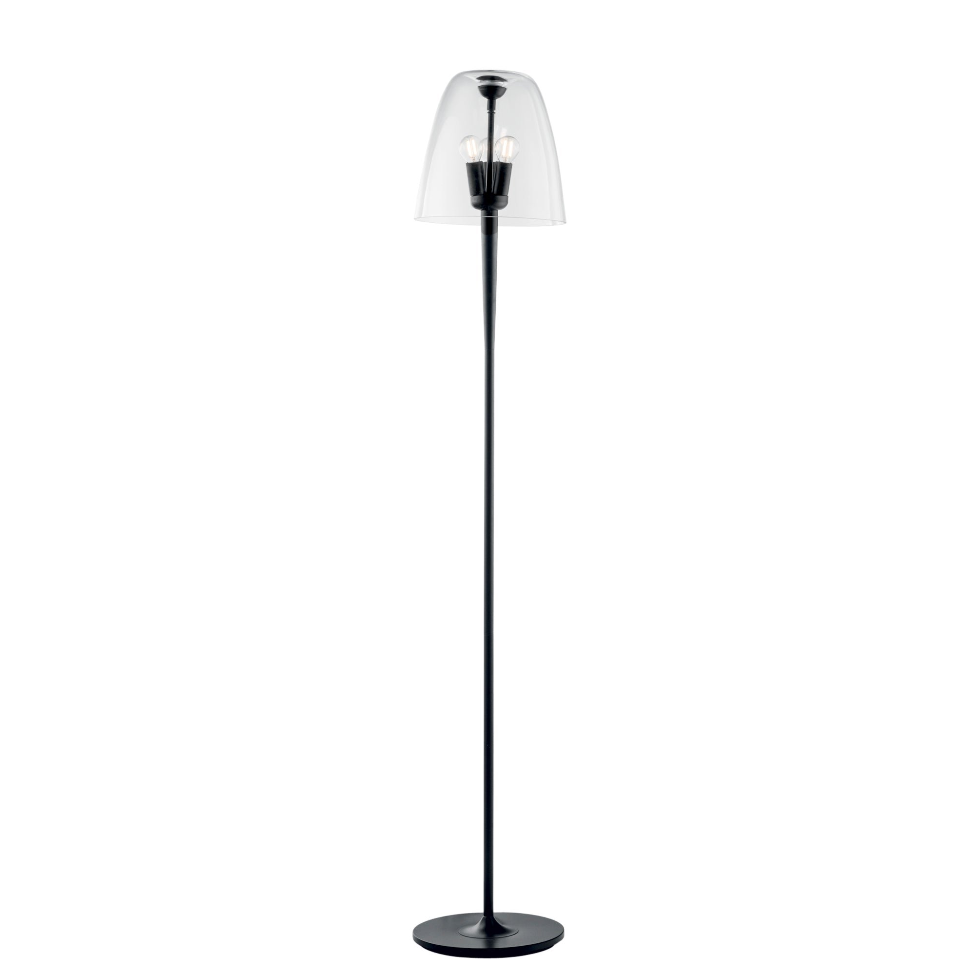 FAN I-ARES-PT3-TR Stojací lampa Piantana Ares, průhledné, 3 x E14, 35 x 159,5 cm - FANEUROPE