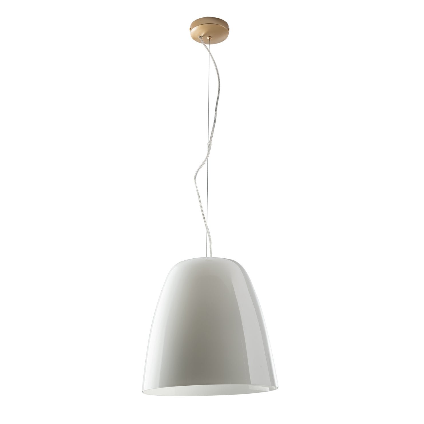 FAN I-ARES-S35-BCO Závěsné svítidlo Ares, bílé, 1 x E27, 35 x 117 cm - FANEUROPE