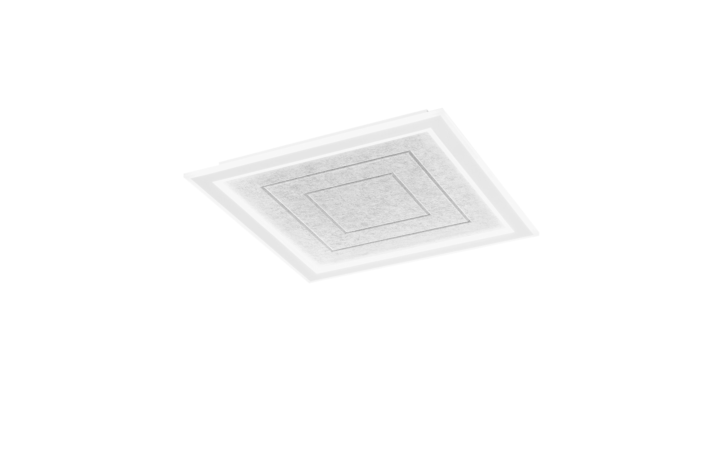 FAN I-AUX-Q60-GR Stropní svítidlo Aux šedé PMMA, čtverec, 40 W, CCT 3000/4000/6500 K, pr. 60 x 5,4 cm - FANEUROPE