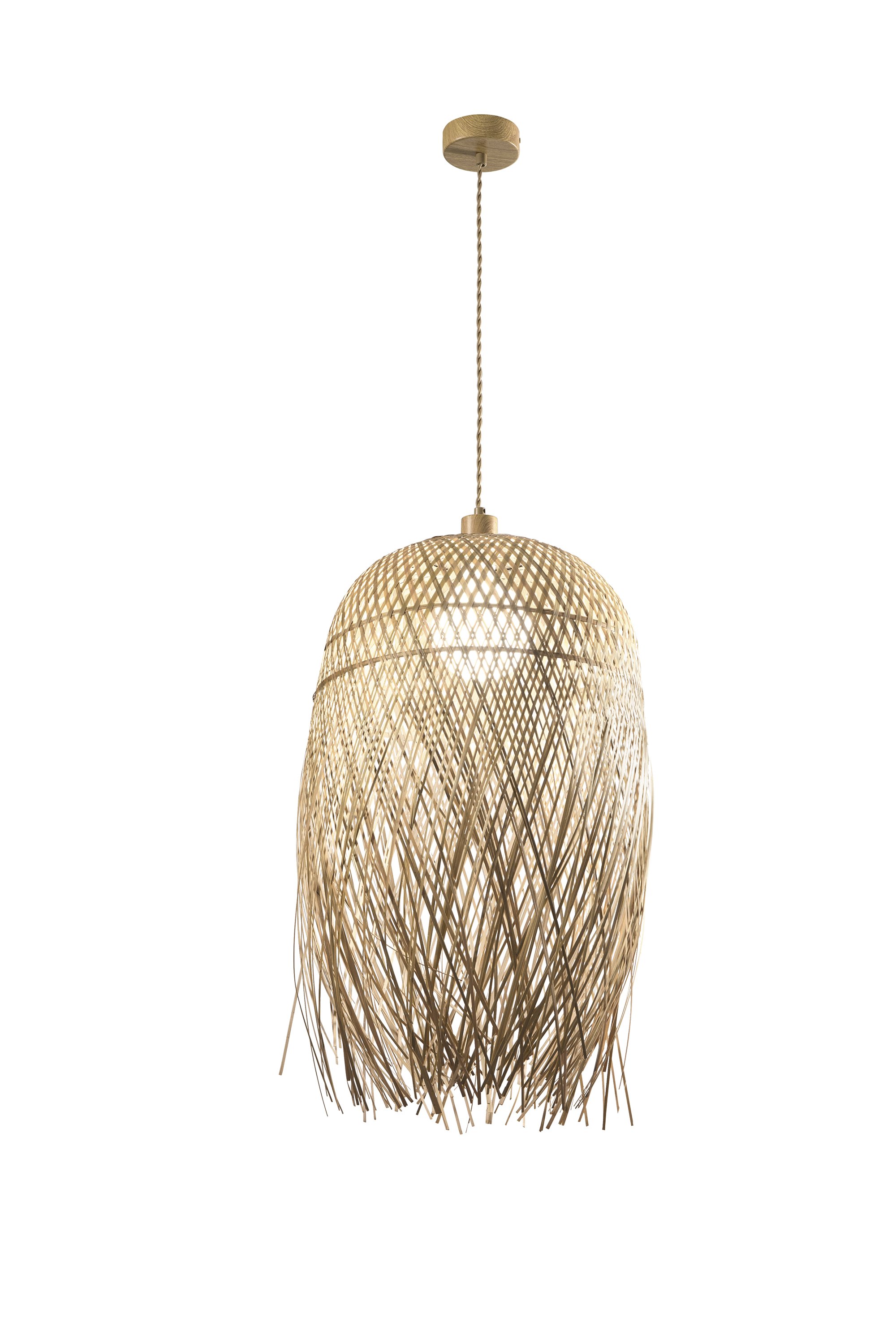 FAN I-BAHAMAS-S40 Závěsné svítidlo Bahamas bambus, 1xE27, max 60 W, IP20, 40 x 223 cm - FANEUROPE