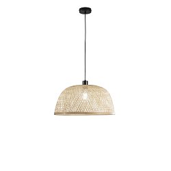 Obrázek pro produkt Závěsné svítidlo Bamboo kov + bambus, 1xE27, 40 W; lampa pr. 48 x H 22 cm, konstrukce pr. 48 x 200 cm - FANEUROPE