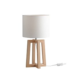 Obrázek pro produkt Stolní lampa Lume Berry, dřevěná, 1 x E14, 25 x 47 cm - FANEUROPE