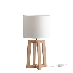 Obrázek pro produkt Stolní lampa Lume Berry, dřevěná, 1 x E14, 25 x 47 cm - FANEUROPE