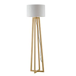 Obrázek pro produkt Stojací lampa Piantana Berry, dřevěná, 1 x E27, 35 x 165 cm - FANEUROPE