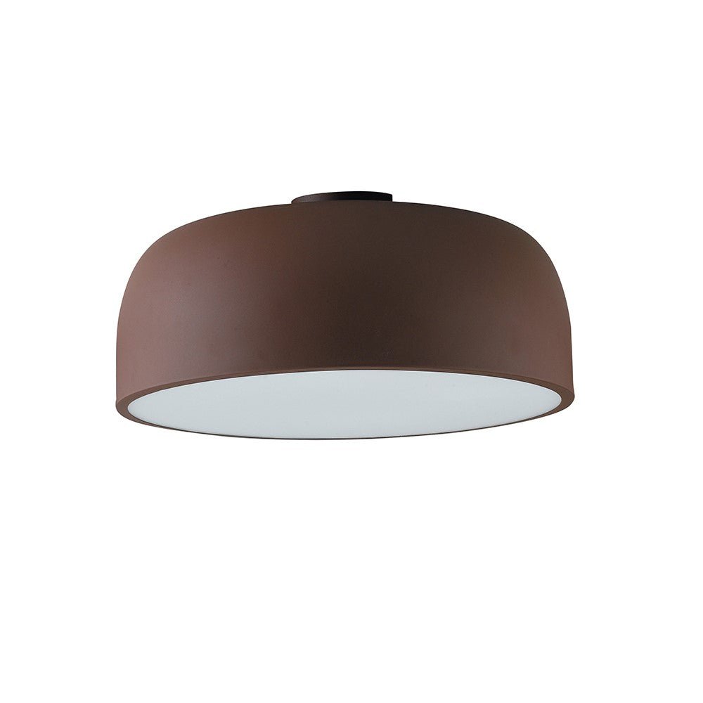 FAN I-BISTROT-PL38 BRO Stropní svítidlo Bistrot, corten, 3 x E27, 38 x 38 x 19,5 cm - FANEUROPE