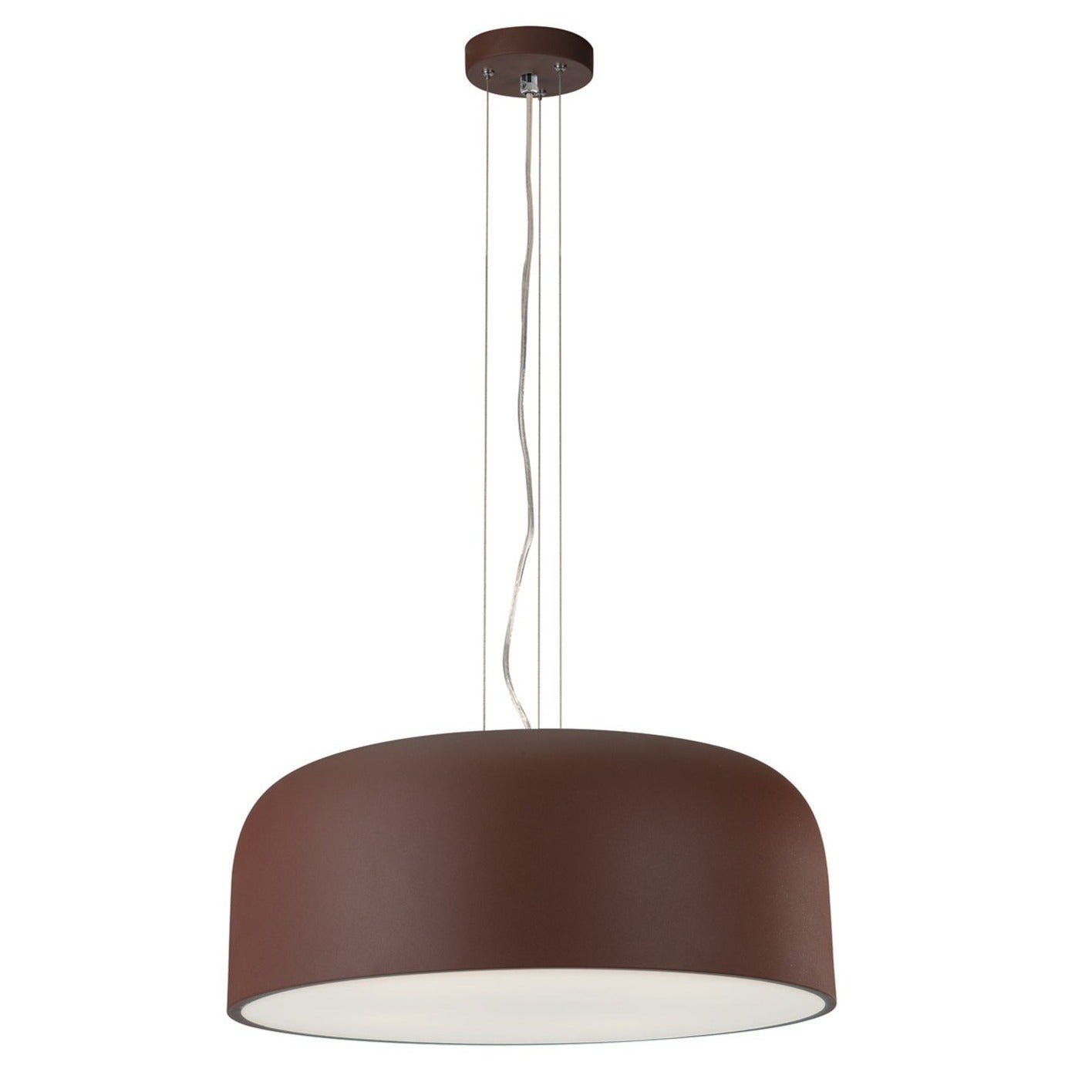 FAN I-BISTROT-S52 BRO Závěsné svítidlo Bistrot, corten, 4 x E27, 52 x 22 cm - FANEUROPE