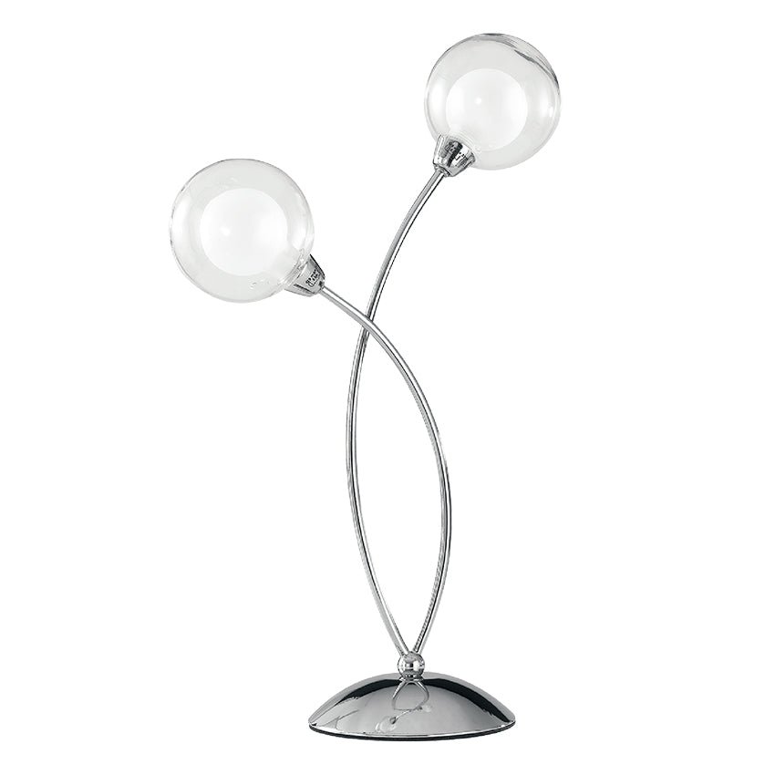 FAN I-BLOG-L2 Stolní lampa Lume Blog, chrom, 2 x G9, 28 x 48 cm - FANEUROPE