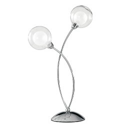 Obrázek pro produkt Stolní lampa Lume Blog, chrom, 2 x G9, 28 x 48 cm - FANEUROPE