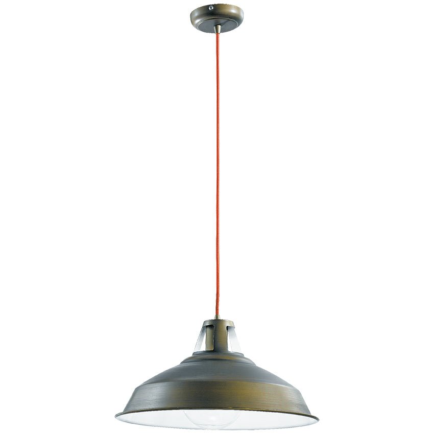 FAN I-BOGOTA/S1 Závěsné svítidlo Bogota, zelené/rámové+černé, 1 x E27, 39 x 120 cm - FANEUROPE