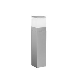 Obrázek pro produkt Sloupkové svítidlo Paletto Booster, hliníkové, E27, stříbrné, IP65, 600 x 125 x 125 mm - FANEUROPE