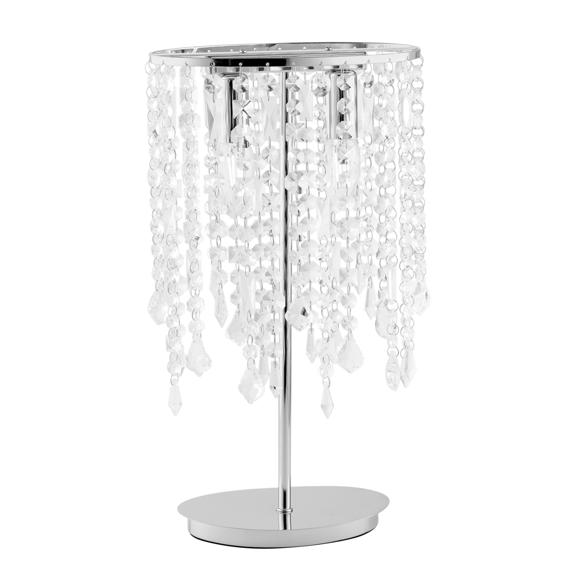 FAN I-BREEZE/L2 Stolní lampa Lumetto Breeze, chrom, 2xE14, 25,5 x 25,5 x 44,5 cm - FANEUROPE