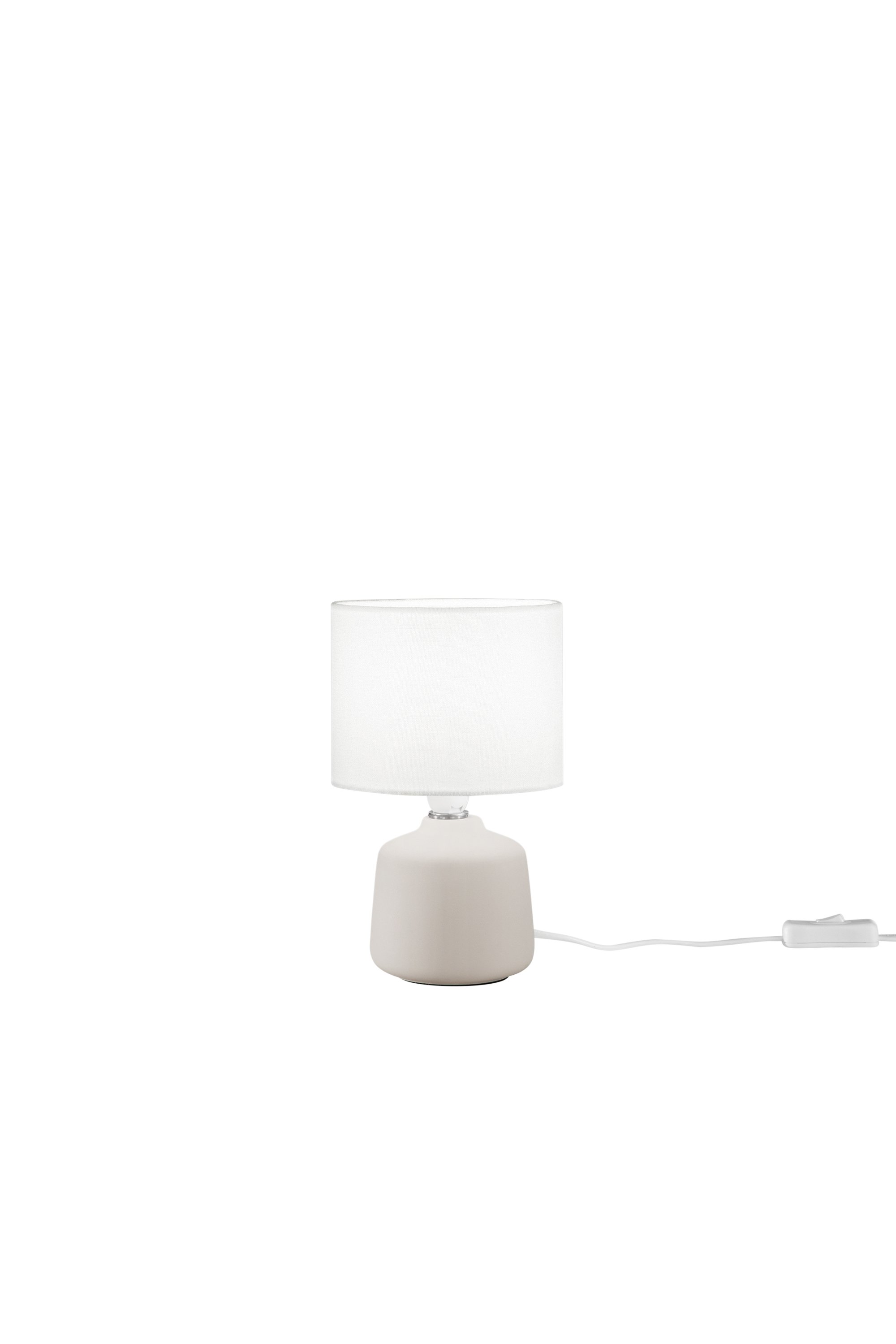 FAN I-BURANO-L-BCO Stolní lampa Burano keramika, bílá, 1xE14, pr. 14 x H 22 cm - FANEUROPE