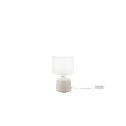 Obrázek pro produkt Stolní lampa Burano keramika, bílá, 1xE14, pr. 14 x H 22 cm - FANEUROPE