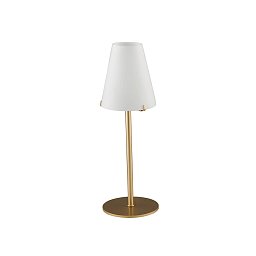 Obrázek pro produkt Stolní lampa Lume Canto, zlaté/bílé, 1xG9, 12 x 12 x 35 cm - FANEUROPE