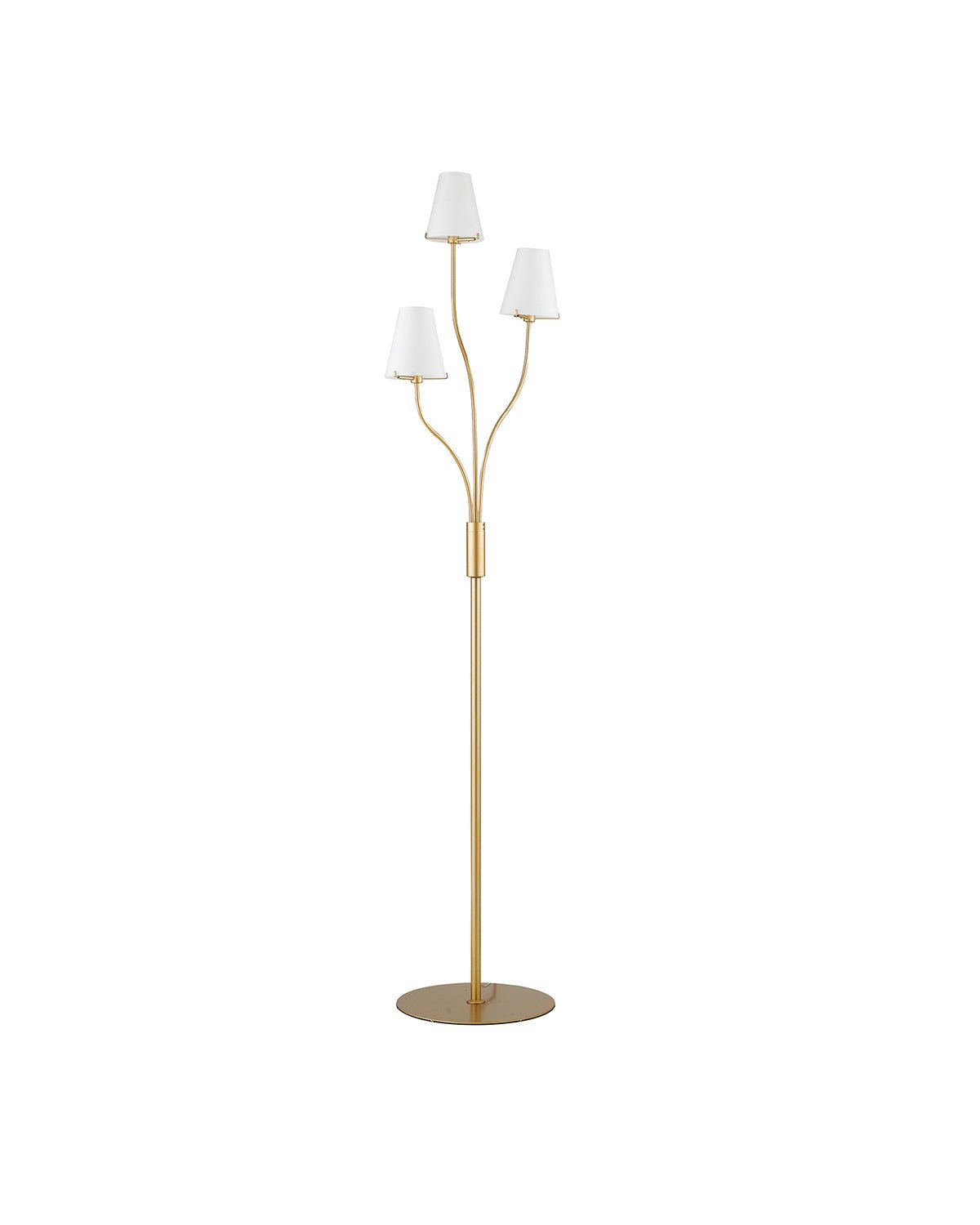 FAN I-CANTO/PT3 Stojací lampa Piantana Canto, zlaté/bílé, 3xG9, 38,5 x 158 cm - FANEUROPE
