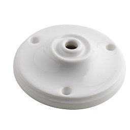 Obrázek pro produkt Příslušenství – porcelánová rozetka Clay, bílá, 10,5 x 3 cm - FANEUROPE