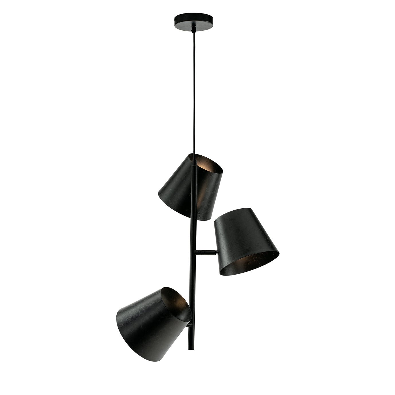 FAN I-COLT-S3 GR Závěsné svítidlo Colt, šedé, 3 x E27, 51 x 212 cm - FANEUROPE