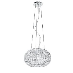 Obrázek pro produkt Závěsné svítidlo Concert, chrom, 5 x E27, 45 x 135 cm - FANEUROPE