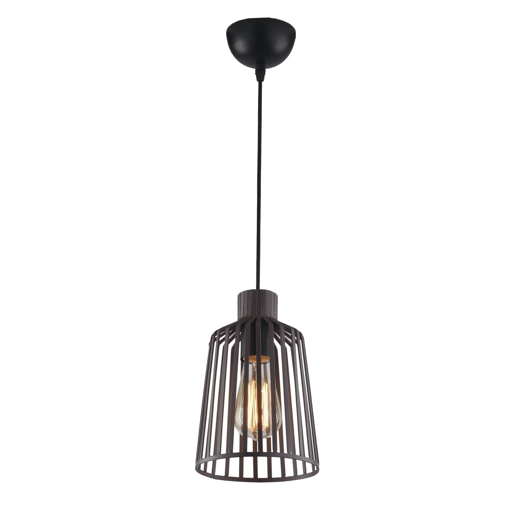 FAN I-DAYTON-S16 BRO Závěsné svítidlo Dayton, bronzové, 1 x E27, 16 x 16 x 126,4 cm - FANEUROPE