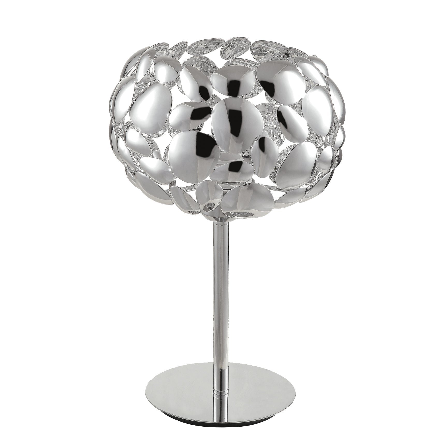 FAN I-DIONISO-L-CR Stolní lampa Lumetto Dioniso, chrom, 1 x E27, 22 x 22 x 34,5 cm - FANEUROPE