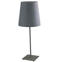 Obrázek pro produkt Stolní lampa Lume Elvis, šedá, 1 x E27, 24 x 63,5 cm - FANEUROPE
