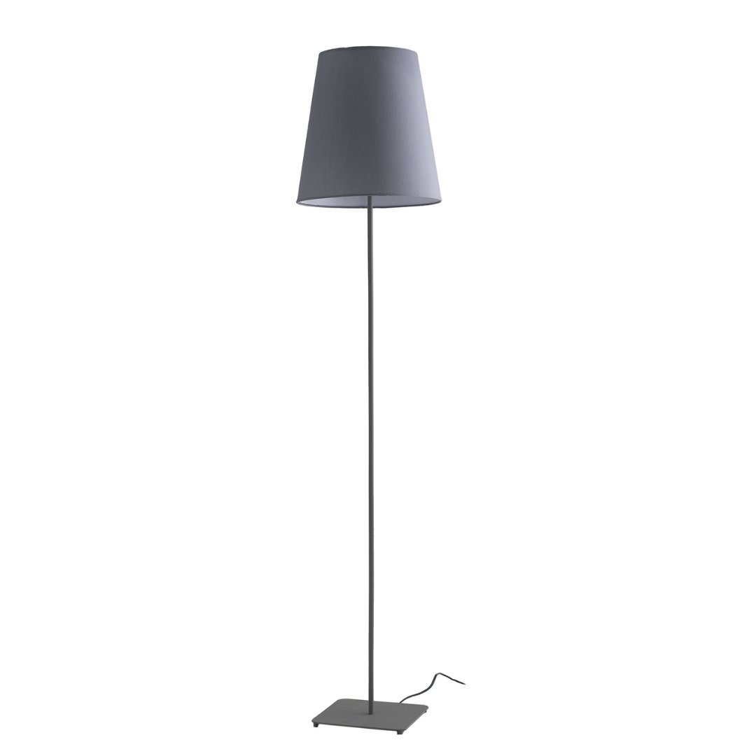 FAN I-ELVIS-PT GR Stojací lampa Piantana Elvis, šedá, 1 x E27, 34 x 155 cm - FANEUROPE