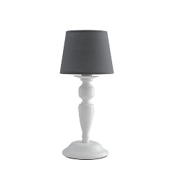 Obrázek pro produkt Stolní lampa Lume Favola, bílé/šedé, 1 x E14, 16 x 37 cm - FANEUROPE
