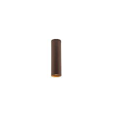 Obrázek pro produkt Stropní svítidlo Fluke, kruhové, corten, 1 x GU10, 5,5 x 5,5 x 20 cm - FANEUROPE