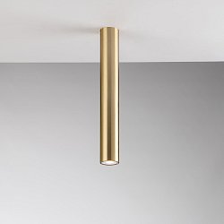 Obrázek pro produkt Stropní svítidlo Fluke, kruhové, zlaté, 1 x GU10, 5,5 x 5,5 x 40 cm - FANEUROPE