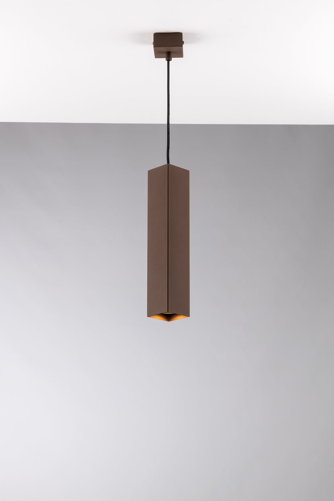 FAN I-FLUKE-S30Q BRO Závěsné svítidlo Fluke, hranaté, corten, 1 x GU10, 6 x 6 x 30 cm - FANEUROPE (obrázek 3)