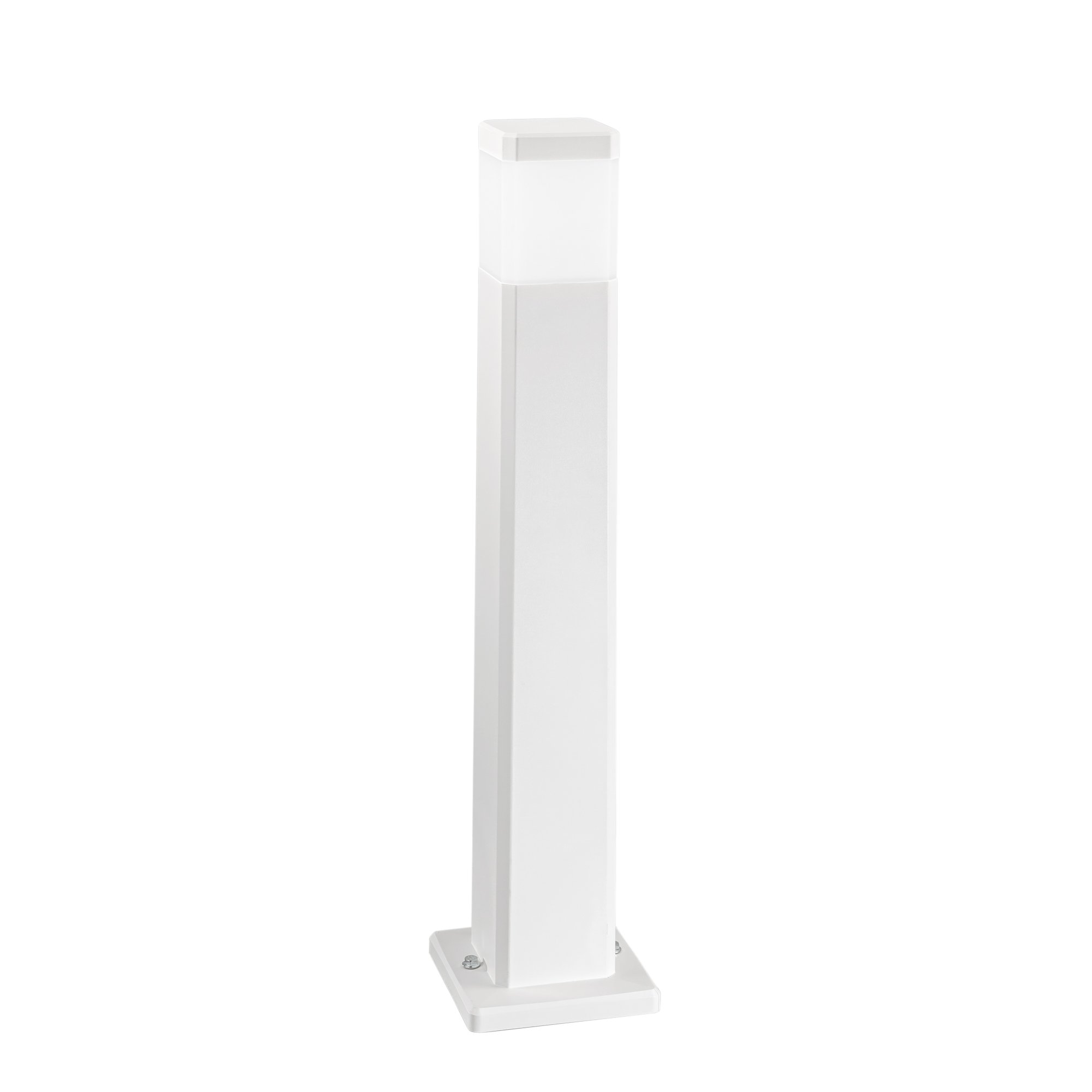 FAN I-FOCUS-Q-P-BCO Sloupkové svítidlo Paletto, hranaté, polykarbonátové, bílé, 1 x GU10, 17.5 x 17.5 x 77.5 cm - FANEUROPE