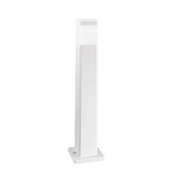 Obrázek pro produkt Sloupkové svítidlo Paletto, hranaté, polykarbonátové, bílé, 1 x GU10, 17.5 x 17.5 x 77.5 cm - FANEUROPE