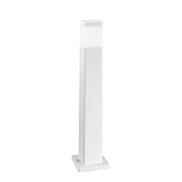 Obrázek pro produkt Sloupkové svítidlo Paletto, hranaté, polykarbonátové, bílé, 1 x GU10, 17.5 x 17.5 x 77.5 cm - FANEUROPE