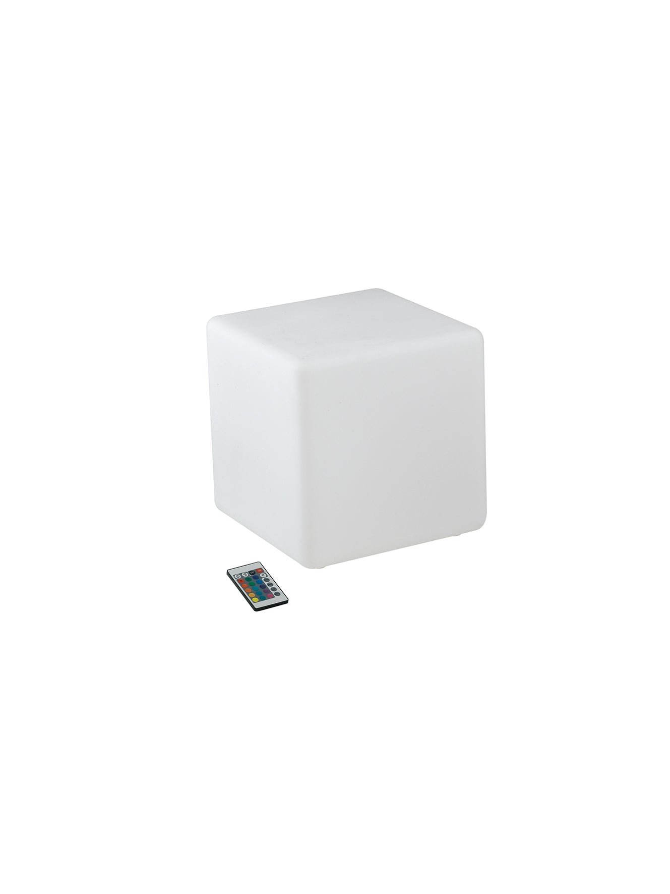 FAN I-GECO-CUBO-E-L40 Venkovní svítidlo Geco, bílé, 1 x E27, IP65, 40 x 40 x 40 cm, kabel 250 cm - FANEUROPE
