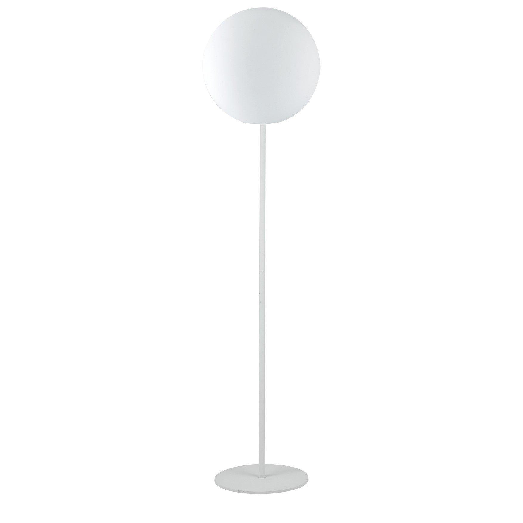 FAN I-GECO-SFERA-PT30 Venkovní stojací lampa Geco, bílá, 1 x E27, IP65, 30 x 150 cm, kabel 250 cm - FANEUROPE