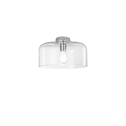 Obrázek pro produkt Stropní svítidlo Gibus, průhledné, 1 x E27, 30 x 30 x 23 cm - FANEUROPE