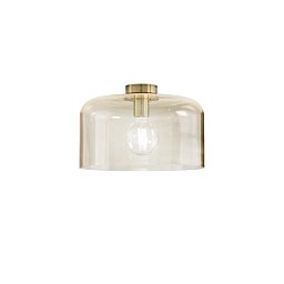 Obrázek pro produkt Stropní svítidlo Gibus, jantarové, 1 x E27, 35 x 35 x 23 cm - FANEUROPE